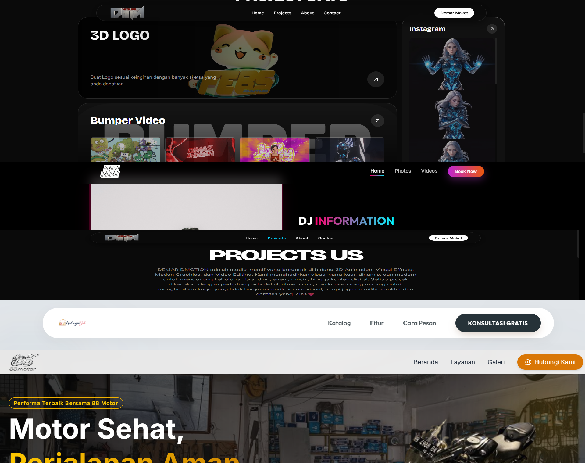 Responsive Web Interface